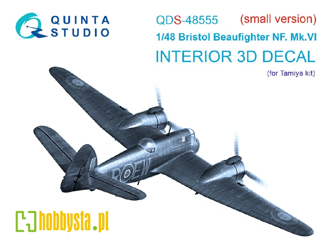 Bristol Beaufighter Nf.Mk.Vi - 3d-printed & Coloured Interior On Decal Paper (For Tamiya Kits / Small Version) - zdjęcie 1 Bristol Beaufighter Nf.Mk.Vi - 3d-printed & Coloured Interior On Decal Paper (For Tamiya Kits / Small Version) - zdjęcie 1