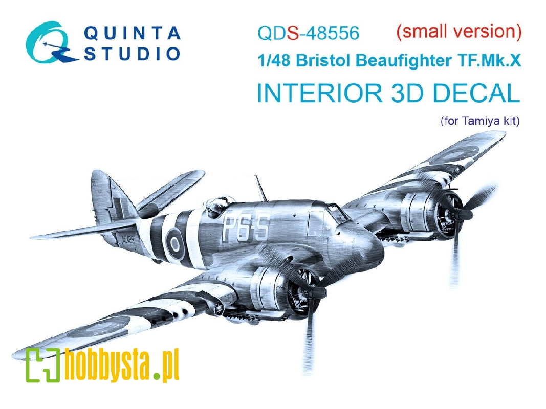 Bristol Beaufighter Tf.Mk.X - 3d-printed & Coloured Interior On Decal Paper (For Tamiya Kits / Small Version) - zdjęcie 1 Bristol Beaufighter Tf.Mk.X - 3d-printed & Coloured Interior On Decal Paper (For Tamiya Kits / Small Version) - zdjęcie 1
