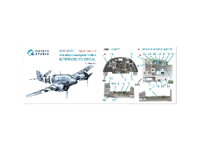 Bristol Beaufighter Tf.Mk.X - 3d-printed & Coloured Interior On Decal Paper (For Tamiya Kits / Small Version) - zdjęcie 8
