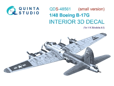 Boeing B-17 G - 3d-printed & Coloured Interior On Decal Paper (For Hk Models Kits / Small Version) - zdjęcie 1