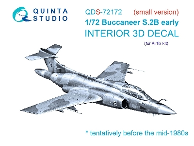 Blackburn Buccanneer S.2b Early - 3d-printed & Coloured Interior On Decal Paper (For Airfix Kits / Small Version) - zdjęcie 1