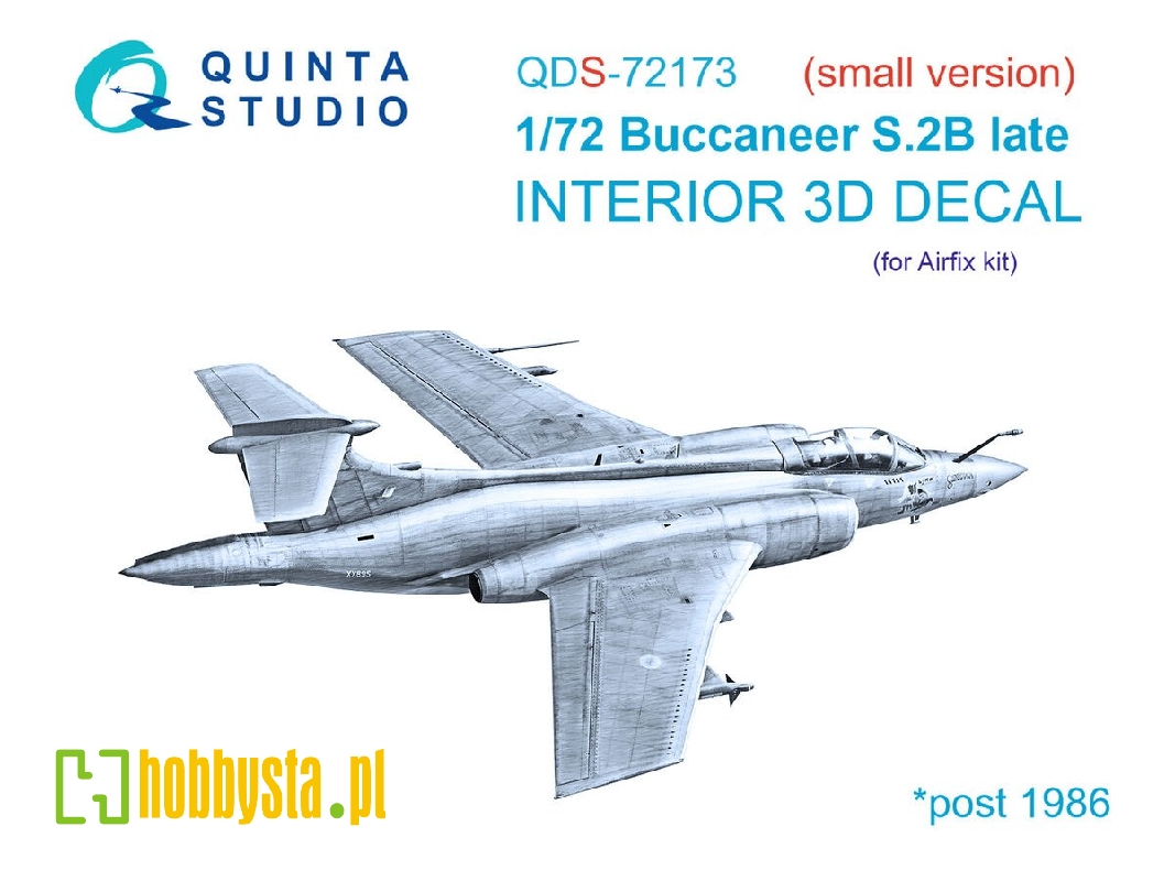 Blackburn Buccanneer S.2b Late - 3d-printed & Coloured Interior On Decal Paper (For Airfix Kits / Small Version) - zdjęcie 1 Blackburn Buccanneer S.2b Late - 3d-printed & Coloured Interior On Decal Paper (For Airfix Kits / Small Version) - zdjęcie 1