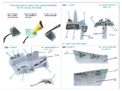 Blackburn Buccanneer S.2b Late - 3d-printed & Coloured Interior On Decal Paper (For Airfix Kits / Small Version) - zdjęcie 9