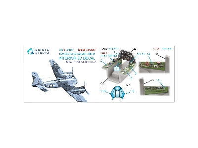 Bristol Beaufighter Mk.Vi - 3d-printed & Coloured Interior On Decal Paper (For Hasegawa / Mpm And Hobby 2000 Kits / Small Versio