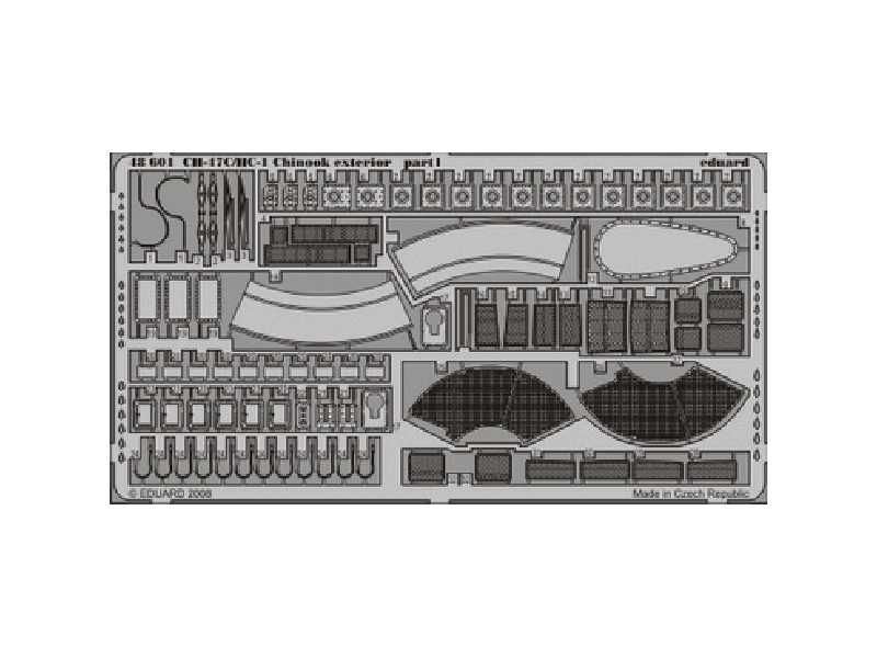  CH-47C/ HC-1 Chinook exterior 1/48 - Italeri - blaszki - zdjęcie 1