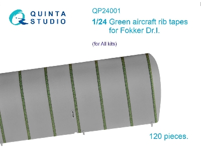 Green Rib Tapes For Fokker Dr.I (For All Kits) - zdjęcie 1
