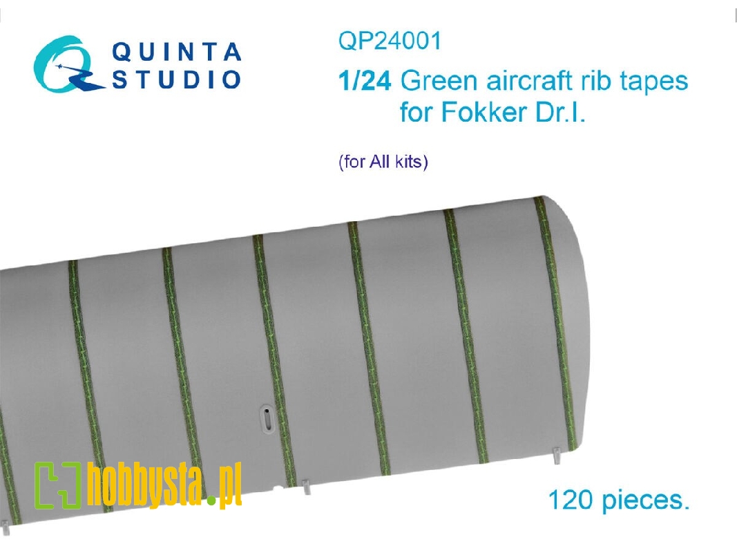 Green Rib Tapes For Fokker Dr.I (For All Kits) - zdjęcie 1 Green Rib Tapes For Fokker Dr.I (For All Kits) - zdjęcie 1