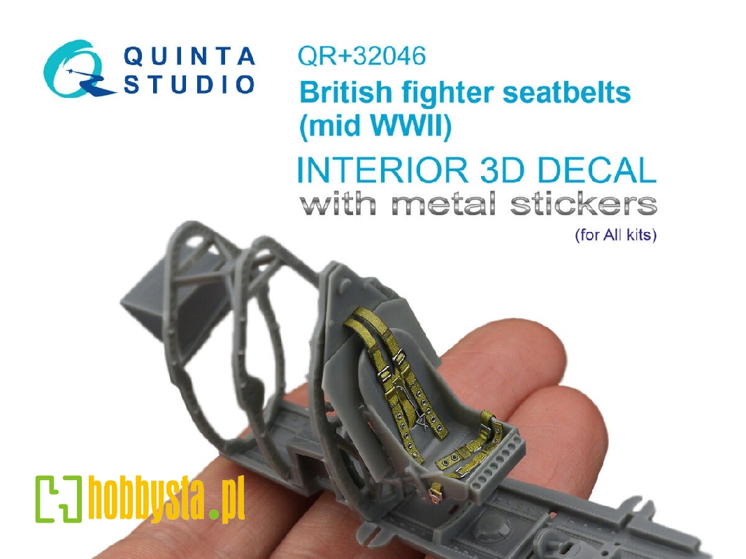 British Mid Wwii Fighter Seatbelts With Metal Buckles (For All Kits) - zdjęcie 1 British Mid Wwii Fighter Seatbelts With Metal Buckles (For All Kits) - zdjęcie 1
