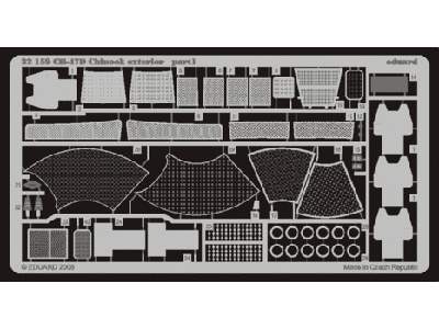  CH-47D Chinook exterior 1/35 - Trumpeter - blaszki - zdjęcie 1