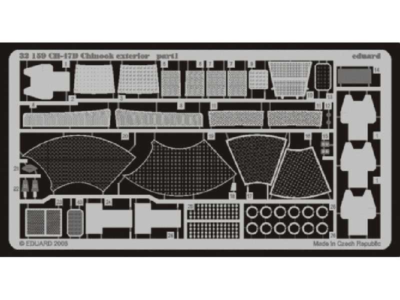  CH-47D Chinook exterior 1/35 - Trumpeter - blaszki - zdjęcie 1