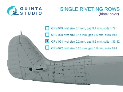 Single Riveting Rows (Rivet Size 0.20 Mm, Gap 0.8 Mm) - zdjęcie 1