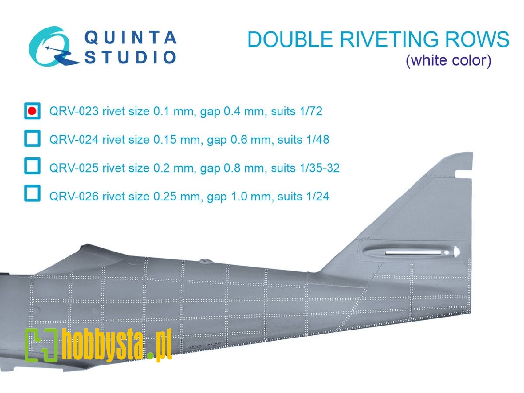 Double Riveting Rows (Rivet Size 0.10 Mm, Gap 0.4 Mm) - zdjęcie 1 Double Riveting Rows (Rivet Size 0.10 Mm, Gap 0.4 Mm) - zdjęcie 1