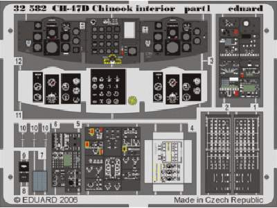  CH-47D Chinook interior 1/35 - Trumpeter - blaszki - zdjęcie 1