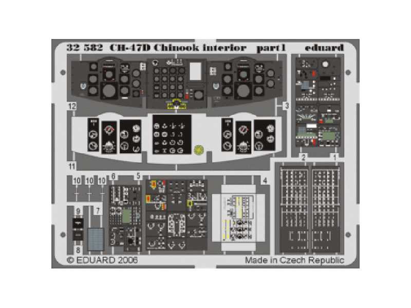 CH-47D Chinook interior 1/35 - Trumpeter - blaszki - zdjęcie 1 CH-47D Chinook interior 1/35 - Trumpeter - blaszki - zdjęcie 1