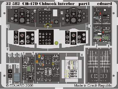  CH-47D Chinook interior 1/35 - Trumpeter - blaszki - zdjęcie 2