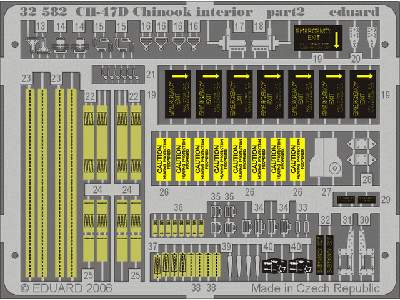  CH-47D Chinook interior 1/35 - Trumpeter - blaszki - zdjęcie 3