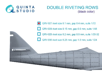 Double Riveting Rows (Rivet Size 0.10 Mm, Gap 0.4 Mm) - zdjęcie 1