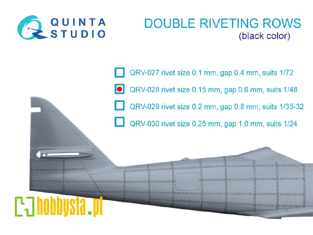 Double Riveting Rows (Rivet Size 0.15 Mm, Gap 0.6 Mm) - zdjęcie 1 Double Riveting Rows (Rivet Size 0.15 Mm, Gap 0.6 Mm) - zdjęcie 1