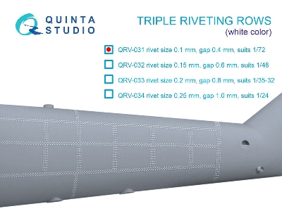 Triple Riveting Rows (Rivet Size 0.10 Mm, Gap 0.4 Mm) - zdjęcie 1