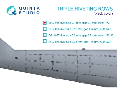 Triple Riveting Rows (Rivet Size 0.10 Mm, Gap 0.4 Mm) - zdjęcie 1