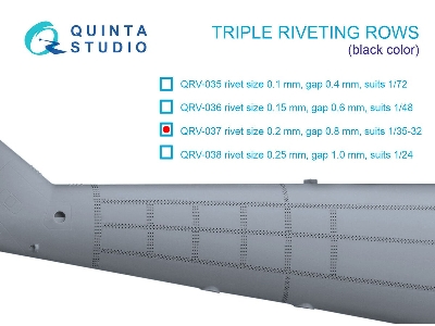Triple Riveting Rows (Rivet Size 0.20 Mm, Gap 0.8 Mm) - zdjęcie 1