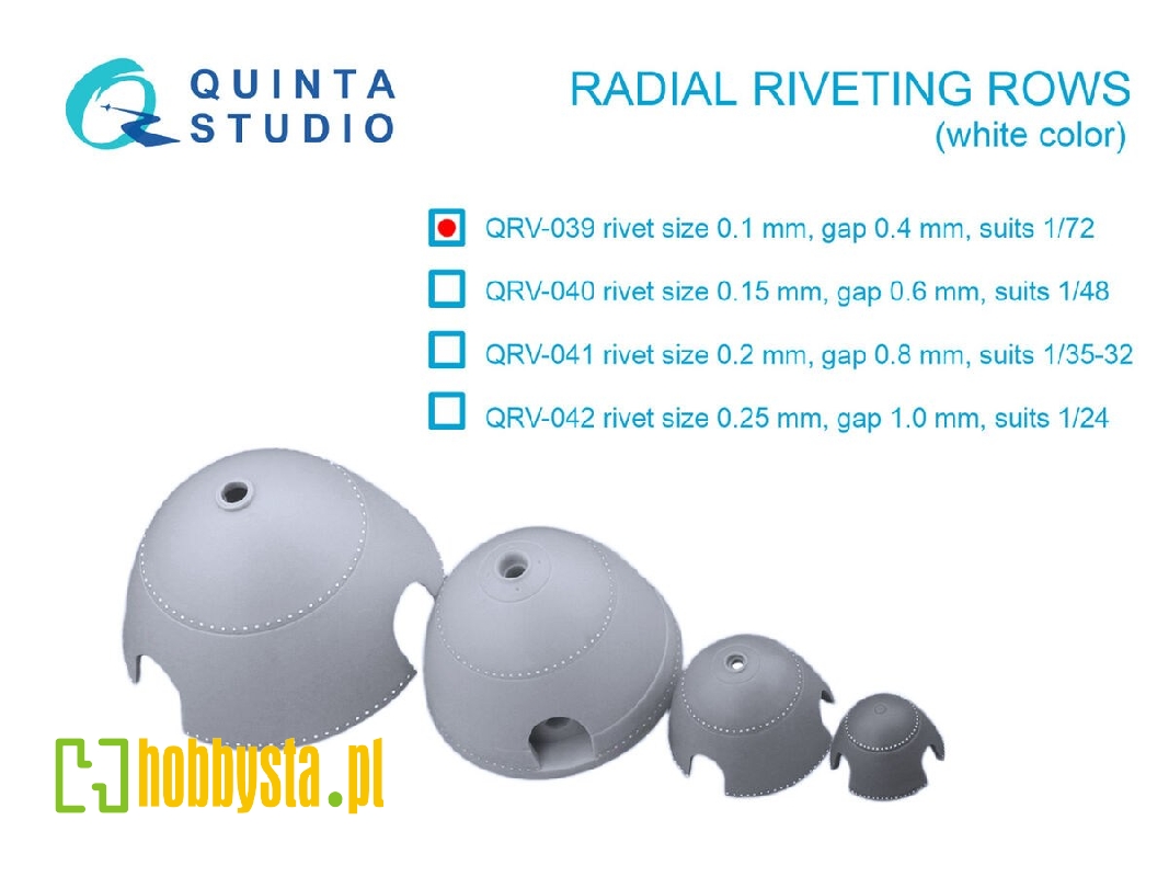 Radial Riveting Rows (Rivet Size 0.10 Mm, Gap 0.4 Mm) - zdjęcie 1 Radial Riveting Rows (Rivet Size 0.10 Mm, Gap 0.4 Mm) - zdjęcie 1