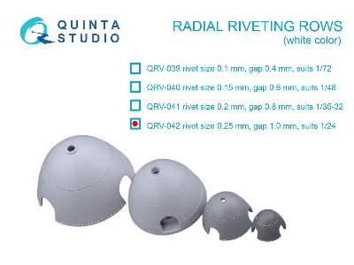 Radial Riveting Rows (Rivet Size 0.25 Mm, Gap 1.0 Mm) - zdjęcie 1