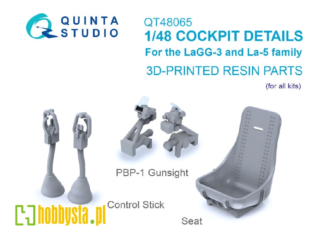 Cockpit Details For The Lagg-3 And La-5 Family: Seat, Gunsight And Control Stick (For All Kits) - zdjęcie 1