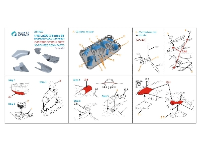 Lagg-3 Series 66 - Radiators Cowls And Spinner (For Zvezda Kits - zdjęcie 10