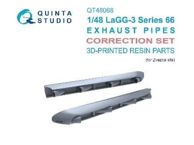 Lagg-3 Series 66 - Exhaust Pipes (For Zvezda Kits) - zdjęcie 1