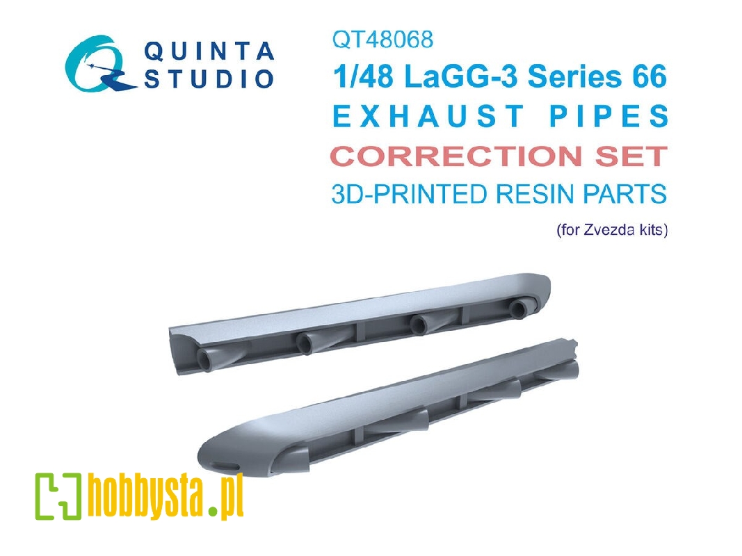 Lagg-3 Series 66 - Exhaust Pipes (For Zvezda Kits) - zdjęcie 1 Lagg-3 Series 66 - Exhaust Pipes (For Zvezda Kits) - zdjęcie 1