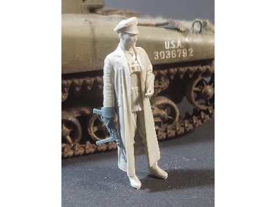 Waffen Ss Officer In Long Coat, Normandy - zdjęcie 1