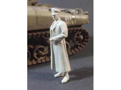 Waffen Ss Officer In Long Coat, Normandy - zdjęcie 3