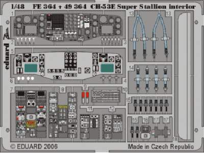  CH-53E interior 1/48 - Academy Minicraft - blaszki - zdjęcie 1