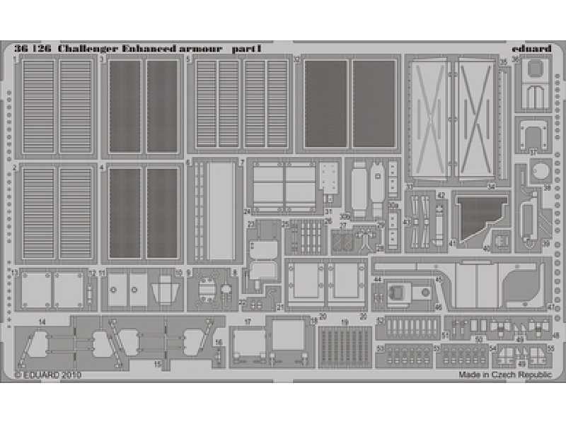  Challenger 2 Enhanced armour 1/35 - Trumpeter - blaszki - zdjęcie 1