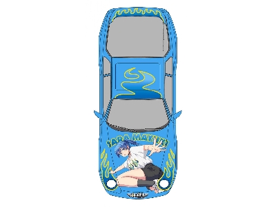 Porsche 968 "sara Mayuki" With Figure - zdjęcie 9