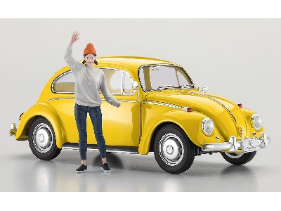 Volkswagen Beetle Type 1 (1967) With Girl's Figure - zdjęcie 2