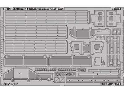  Challenger 2 Enhanced armour slat 1/35 - Trumpeter - blaszki - zdjęcie 2