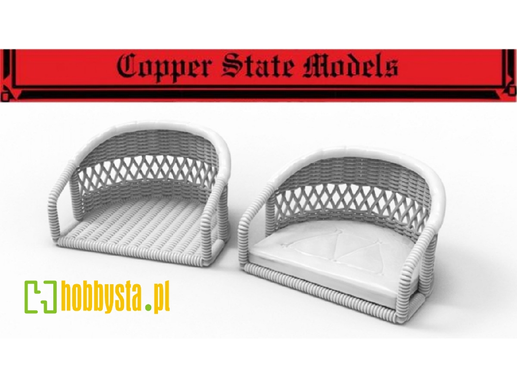 Wicker Seat With Cushion And Leather Pad - zdjęcie 1 Wicker Seat With Cushion And Leather Pad - zdjęcie 1