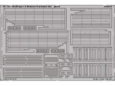  Challenger 2 Enhanced armour slat 1/35 - Trumpeter - blaszki - zdjęcie 3