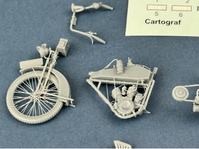 Wanderer 4ps 1916 Heeresmdell Motorcycle (3d-printed) - zdjęcie 3