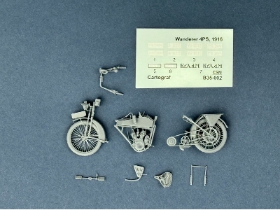 Wanderer 4ps 1916 Heeresmdell Motorcycle (3d-printed) - zdjęcie 5