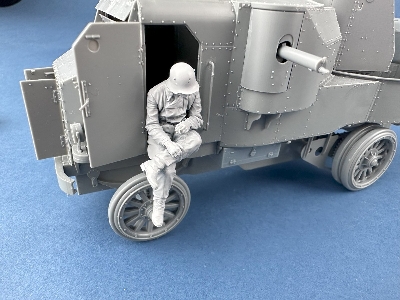 German Armoured Car Crewman In A Field Grey Coverall - zdjęcie 4