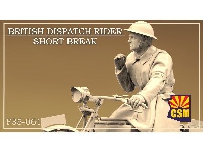 British Dispatch Rider On A Short Break - zdjęcie 1