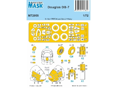 Douglas Db-7 Mask (For Azur Frrom And Special Hobby) - zdjęcie 1