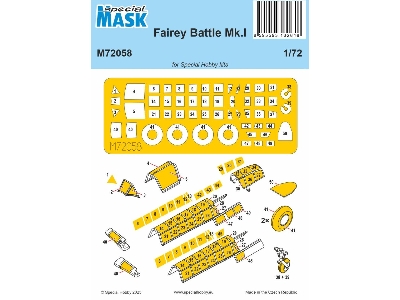 Fairey Battle Mk.I Mask (For Special Hobby) - zdjęcie 1