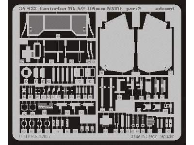  Centurion Mk.5/2 105mm NATO 1/35 - Afv Club - blaszki - zdjęcie 3