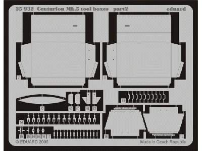  Centurion Mk.5 tool boxes 1/35 - Afv Club - blaszki - zdjęcie 3