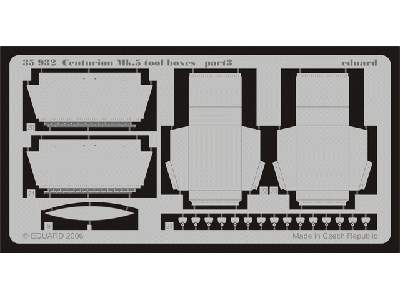  Centurion Mk.5 tool boxes 1/35 - Afv Club - blaszki - zdjęcie 4