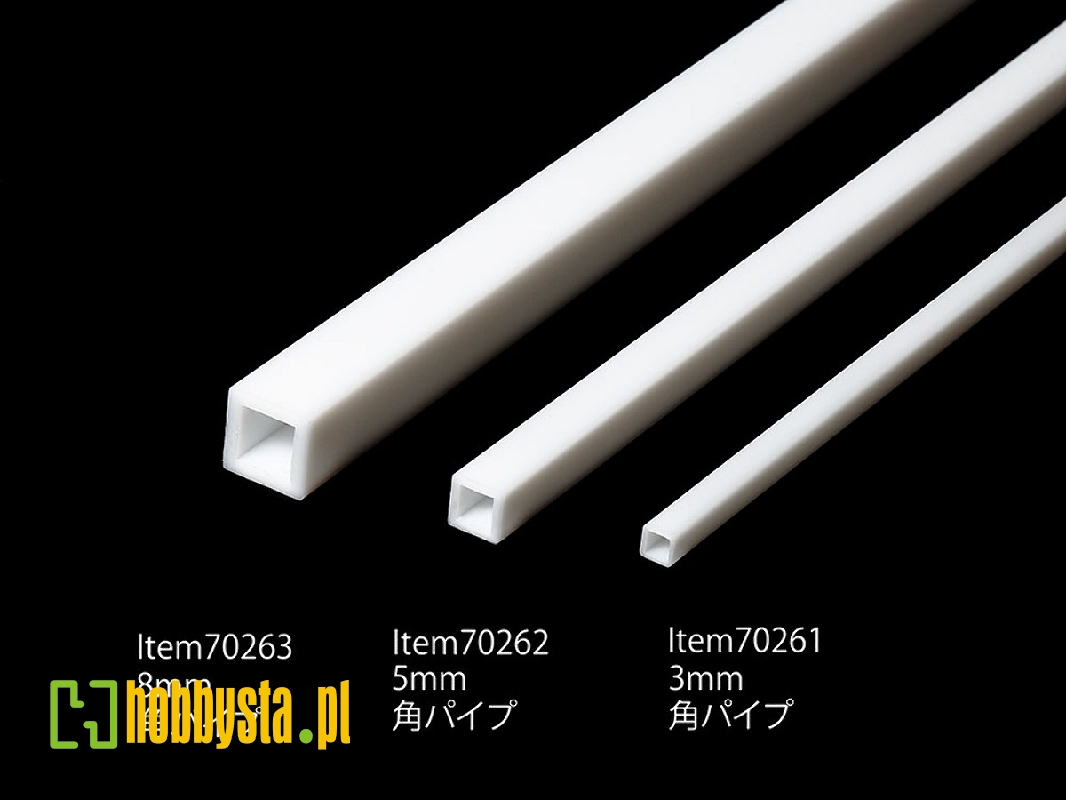 Plastic Beams 8 Mm Square Tube (3 Pcs) - zdjęcie 1 Plastic Beams 8 Mm Square Tube (3 Pcs) - zdjęcie 1